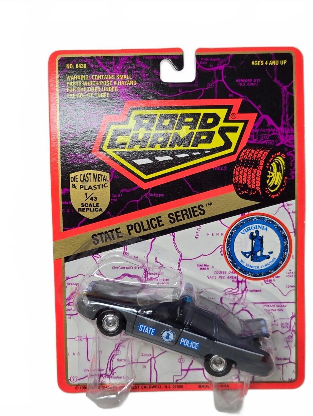 1993 Road Champs Die Cast Chevy Caprice Virginia State Police NIP